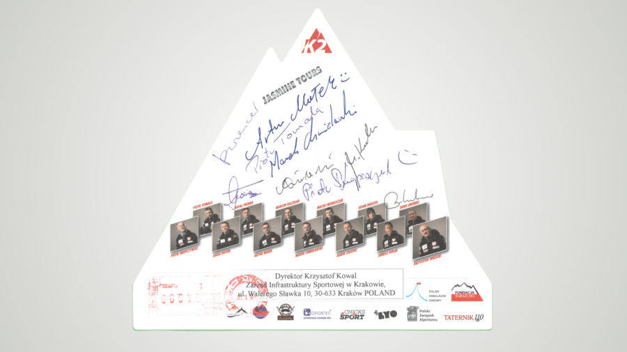 wyprawa, pocztówka, himalaiści