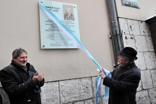 odsłonięcie tablicy Ignacego Kriegera