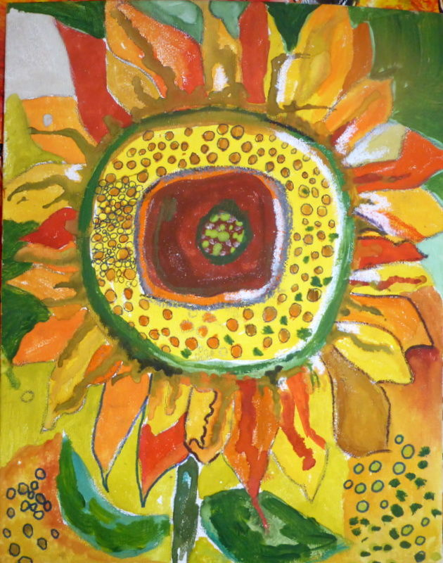 Zgody - Spotkanie z wiosną, Słonecznik L. Goralska.JPG