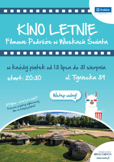 Kino letnie w Wioskach Świata - plakat