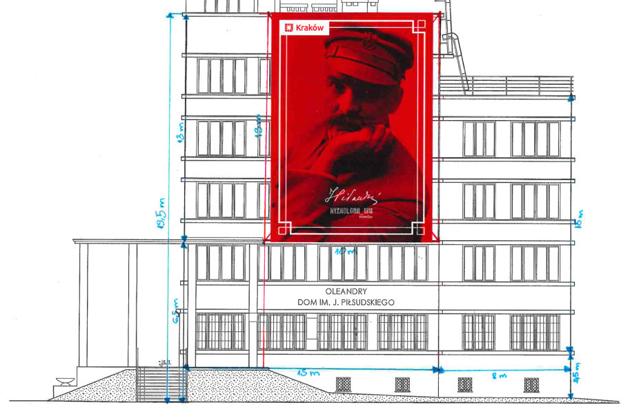 Piłsudski, remont, oleandry