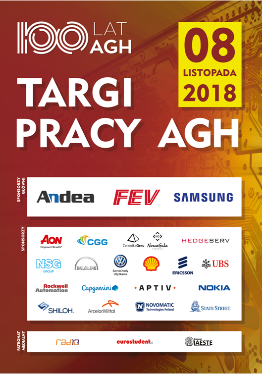 plakat targi pracy agh