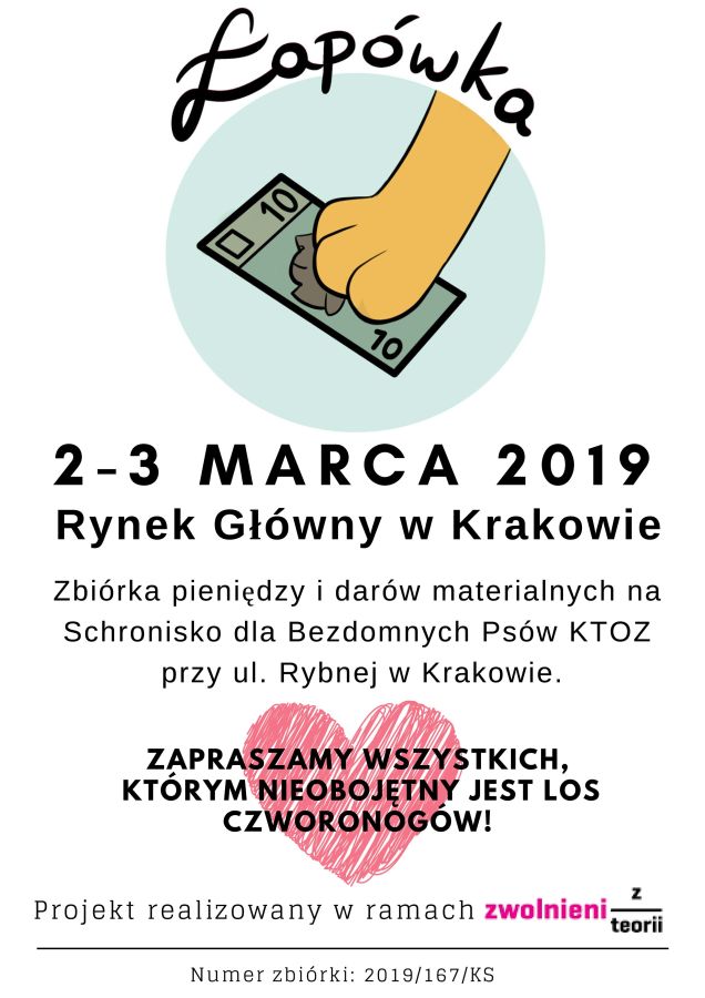 Daj w łapę psiakom - plakat