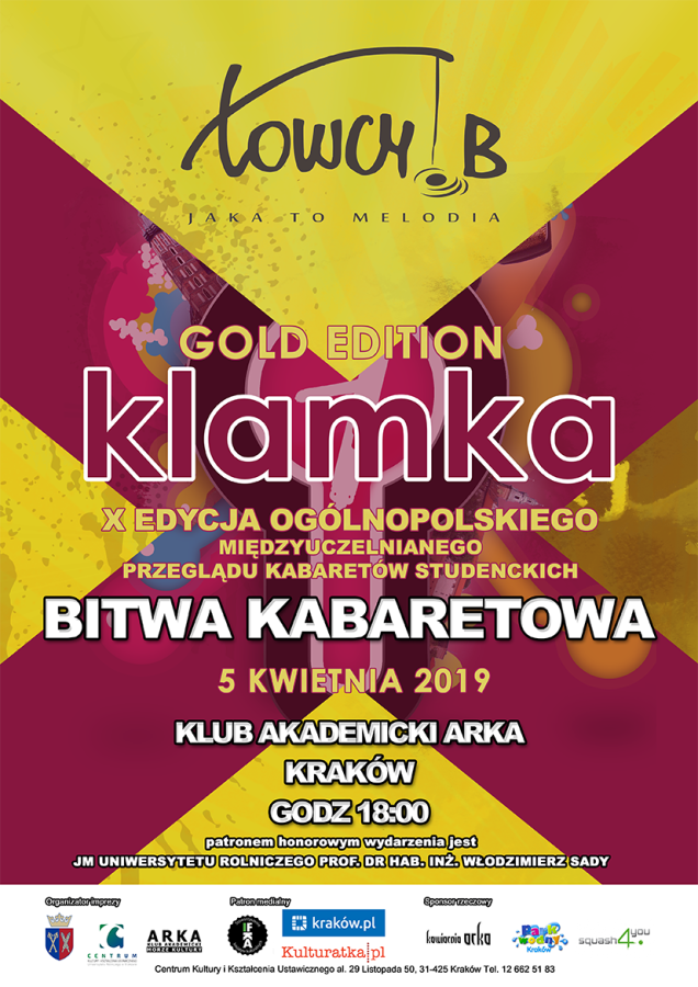 Przegląd kabaretów Klamka plakat