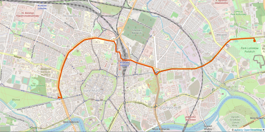 Szkolny Masowy Przejazd Rowerowy mapka