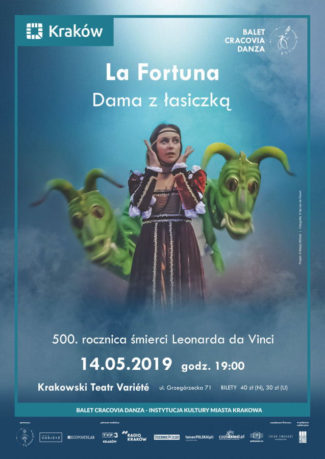 CRACOVIA DANZA LA FORTUNA.DAMA Z ŁASICZKĄ plakat.jpg