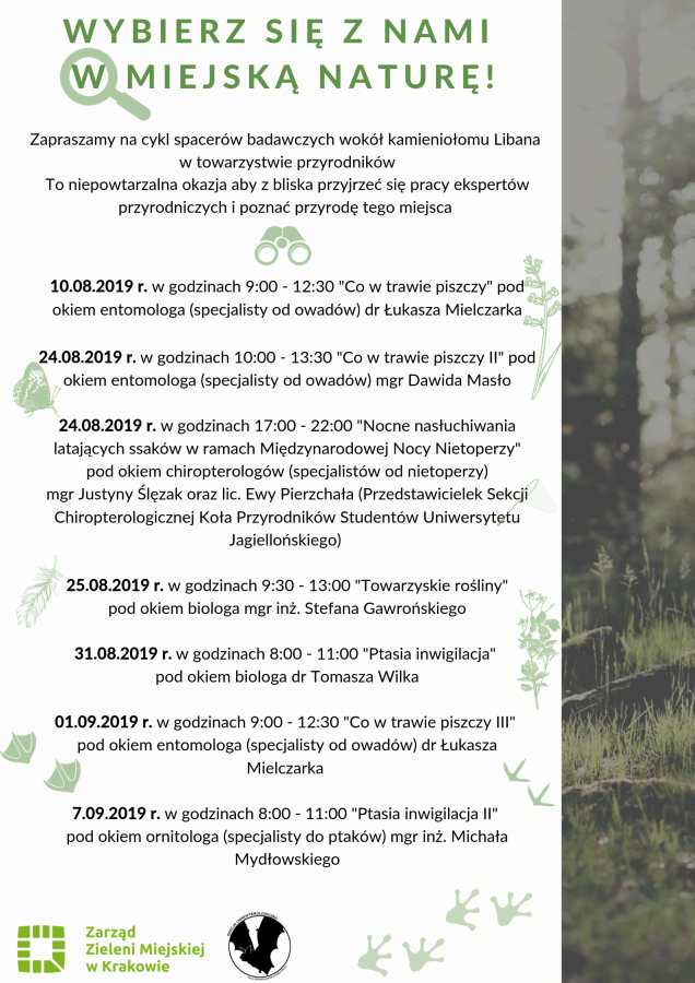 Spacery badawcze wokół kamieniołomu Libana.