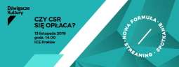 Czy CSR się opłaca? Dźwigacze Kultury 2019
