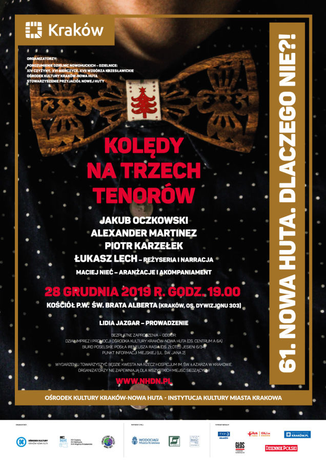 Kolędy na trzech tenorów w Nowej Hucie