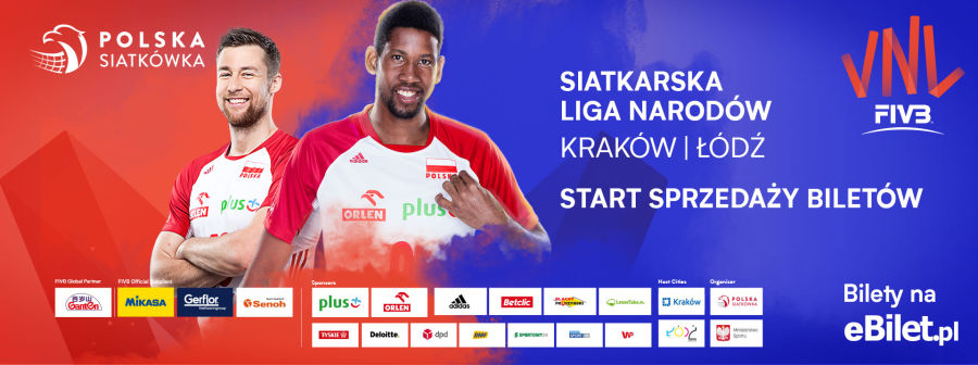 Siatkarska Liga Narodów 2020 e-bilet banner