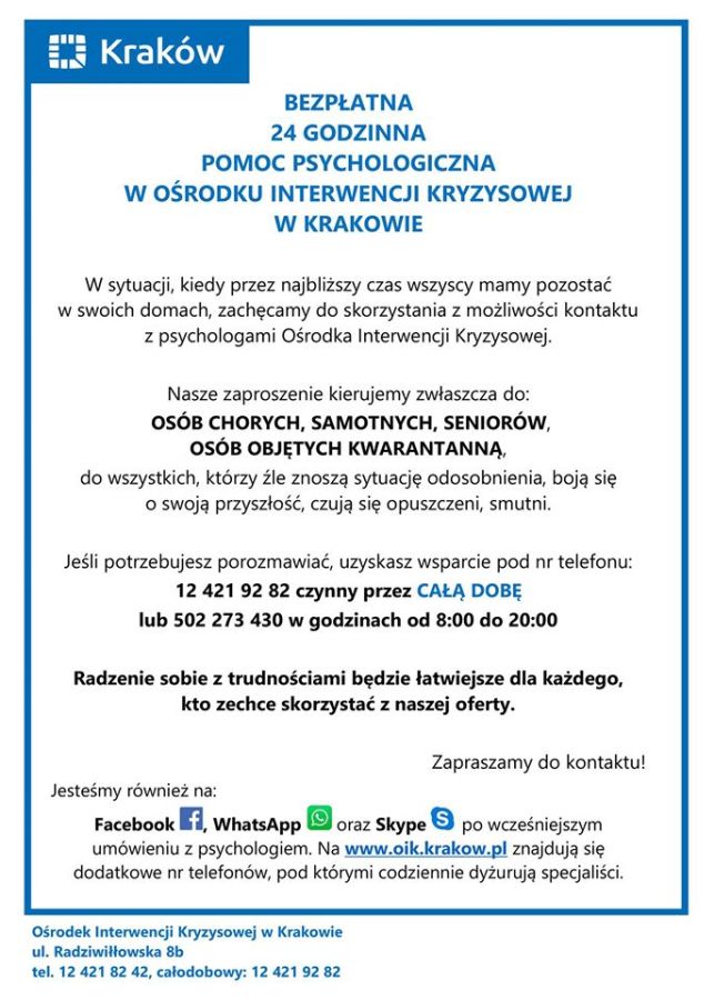 wsparcie psychologiczne pandemia
