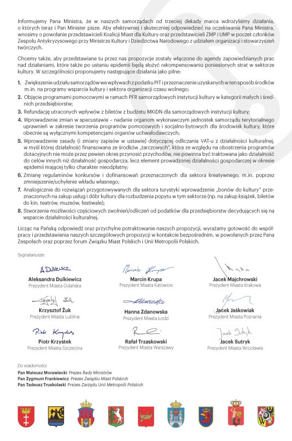 list Koalicji Miast dla Kultury-2