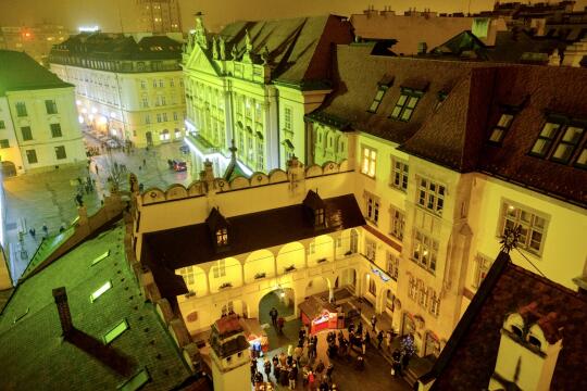 dziedziniec ratusza w Bratysławie