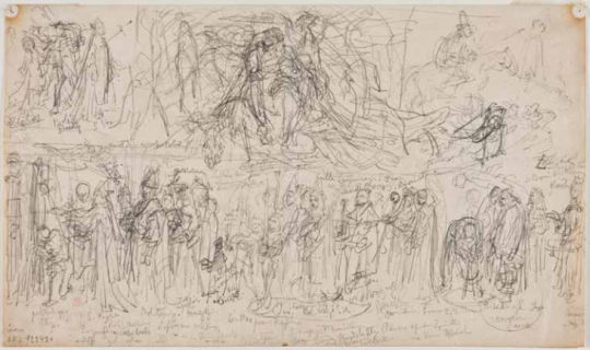 Szkic Matejki do Sali Obrad