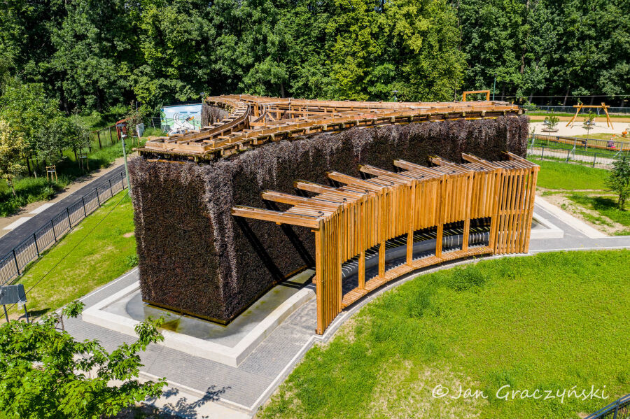 Tężnia solankowa na Zalewem Nowohuckim już działa