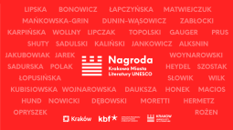 Laureaci I edycji konkursu o Nagrodę Krakowa Miasta Literatury UNESCO
