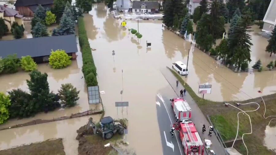 Łapanów powódź 2020