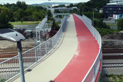 Kładka rowerowa wzdłuż ul. Kamieńskiego prawie gotowa