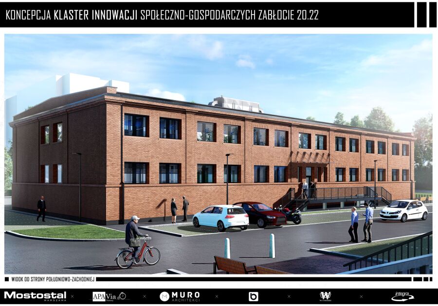 Klaster Innowacji na Zabłociu - koncepcja architektoniczna