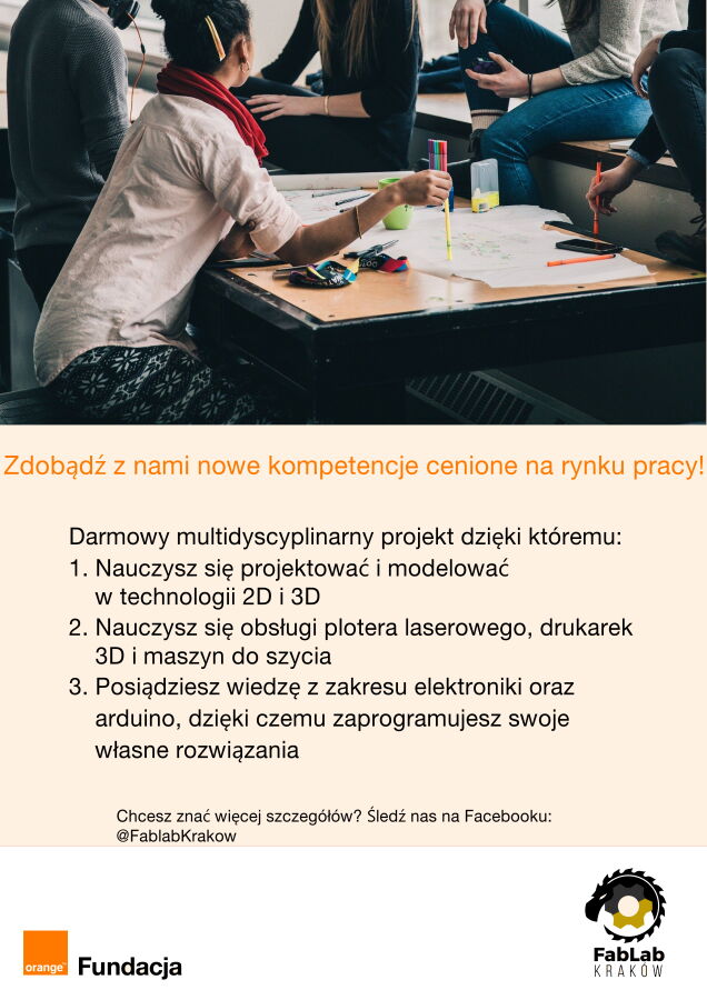 Plakat Fablab Orange