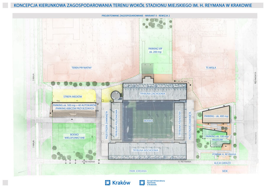 teren wokół stadionu miejskiego im. H. Reymana