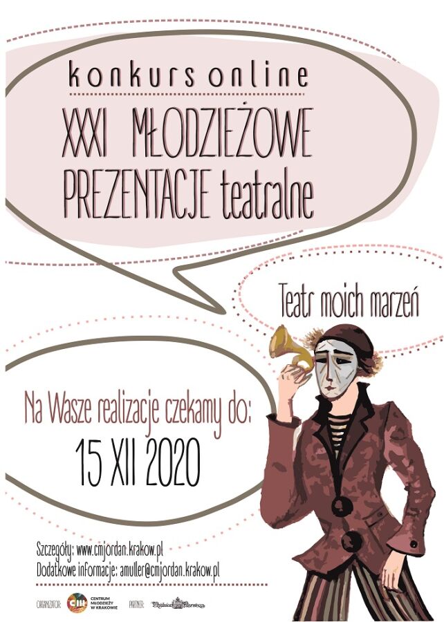 Młodzieżowe Prezentacje Teatralne plakat właściwy