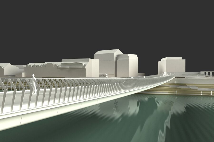 Kładka pieszo-rowerowa zwierzyniec dębniki wizualizacja