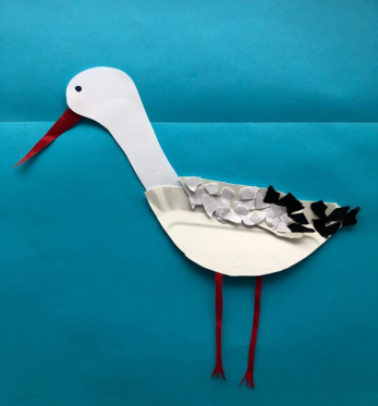Zabawa plastyczna „Bocian”
