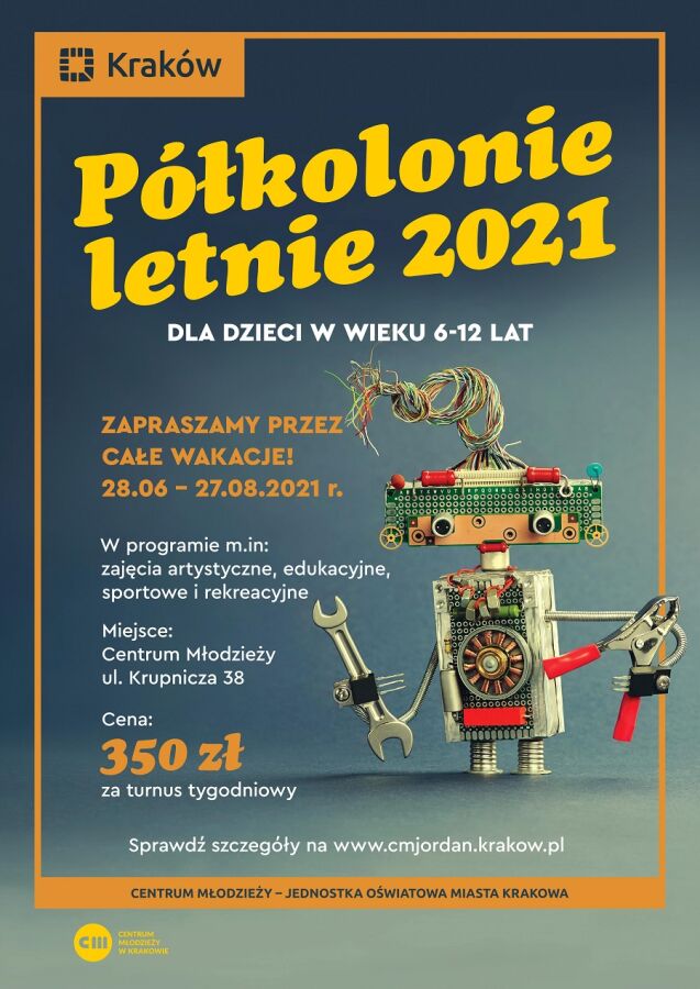 półkolonie letnie w cm plakat