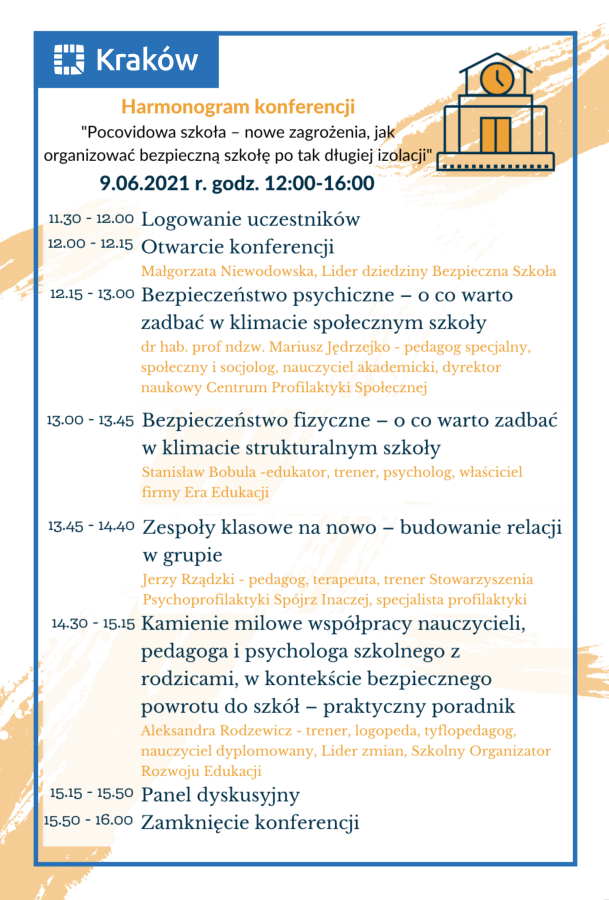 konferencja bezpieczna szkoła plakat