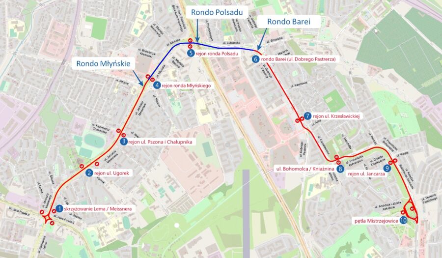 Tramwaj do Mistrzejowic