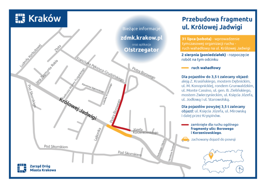 Remont na ul. Królowej Jadwigi