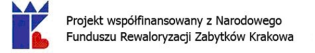 Baner Narodowego Funduszu Rewaloryzacji Zabytków Krakowa