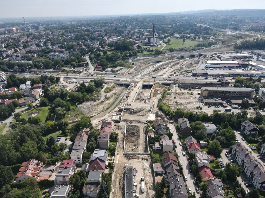 Trasa łagiewnicka podtopienie  2