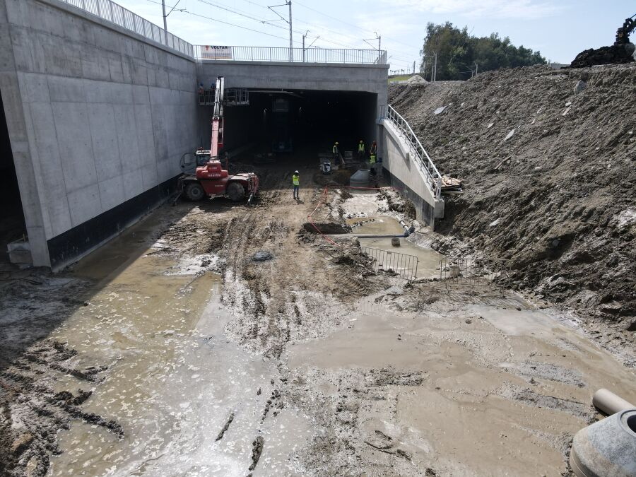 Trasa łagiewnicka podtopienie 4