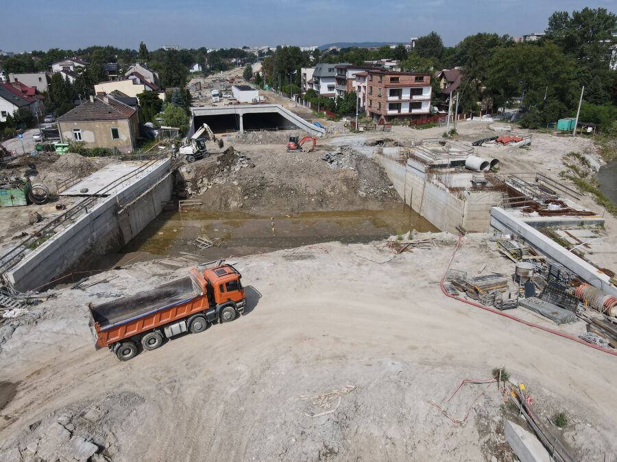 Trasa łagiewnicka podtopienie 3