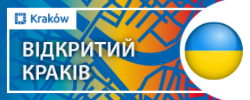 Baner w kolorach tęczy z napisem 