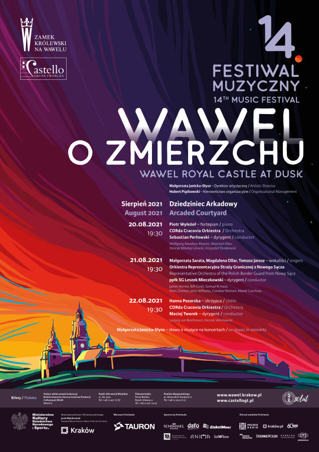 Wawel o zmierzchu