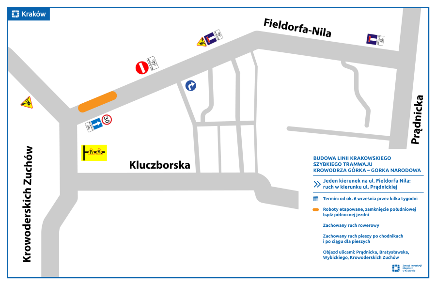 Budowa KST do Górki Narodowej: zmiany w rejonie pętli Krowodrza Górka