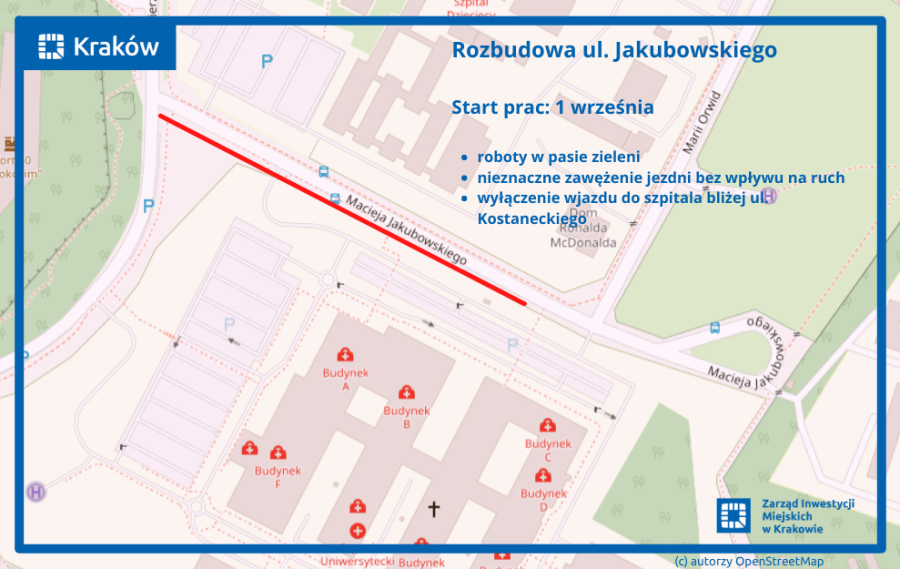 Rozbudowa Jakubowskiego start