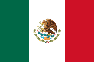 La Bandera nacional de México. Foto public domain