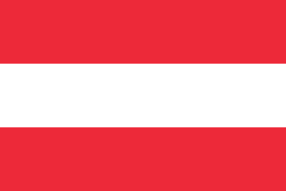 Flagge Österreichs. Foto public domain
