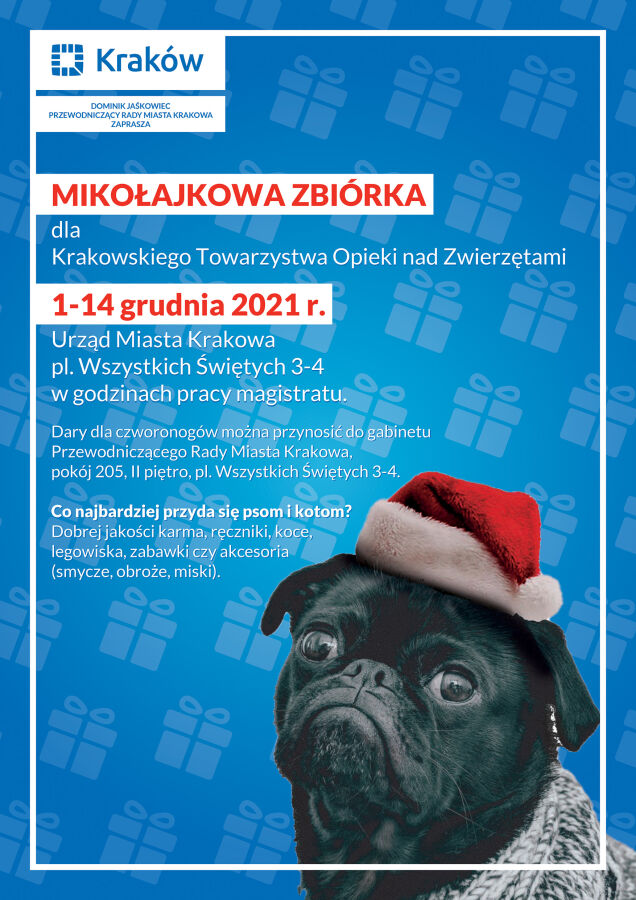plakat zbiórka dla schroniska 2021