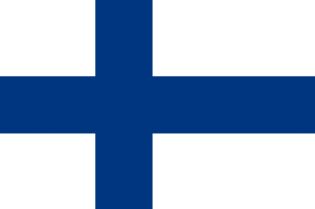 Flag of Finland. Photo public domain