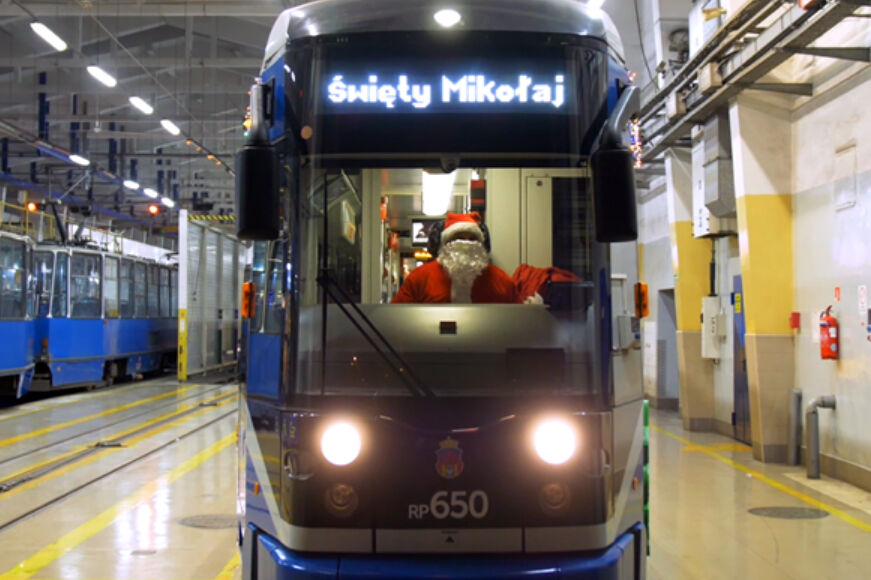 Świąteczny tramwaj MPK