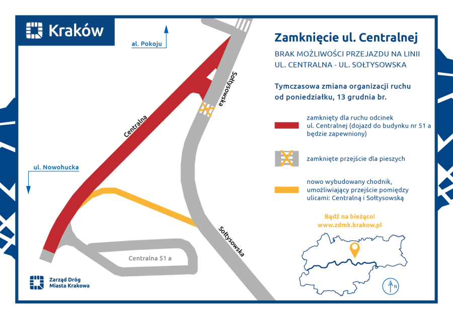 Centralna mapka ZDMK