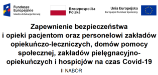 Baner NFZ II Nabór. Fot. Dom Pomocy Społecznej im. L. i A. Helclów