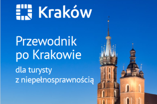 Przewodnik dla turysty z niepełnosprawnością okładka. Fot. Kraków Bez Barier