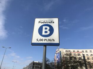 Strefa płatnego parkowania. Fot. Zarząd Dróg Miasta Krakowa