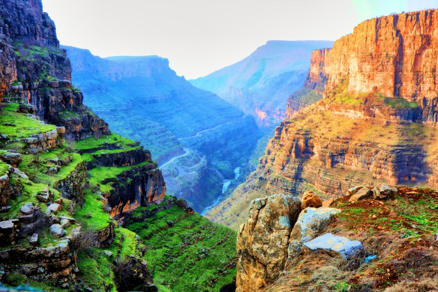 Kanion koło Rawanduz w Kurdystanie